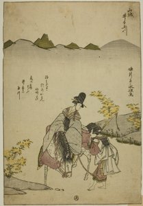 De Ide Juweelrivier in de Provincie Yamashiro (Yamashiro Ide no Tamagawa), uit een ongetitelde serie van Zes Juweelrivieren