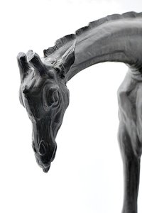 Grote Giraffe met Gebogen Hoofd, gemodelleerd 1909-10, gegoten voor 1913 door Rembrandt Bugatti