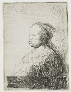 Afrikaanse vrouw, 1628-32 door Rembrandt van Rijn