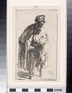 Bedelaar met een houten been, c.1630 door Rembrandt van Rijn