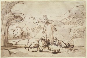 Christus vindt de apostelen slapend, ca. 1654
