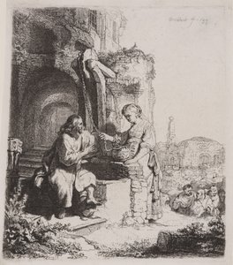 Christus en de Vrouw van Samaria: Onder Ruïnes