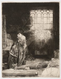Dokter Faustus door Rembrandt Harmensz. van Rijn