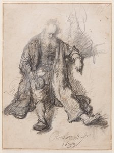 Oude man zittend (De dronken Lot?), c.1630-33