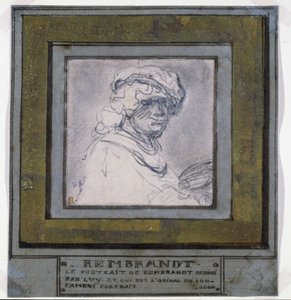 Zelfportret door Rembrandt van Rijn