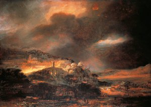 Stormachtig landschap, ca. 1637/38