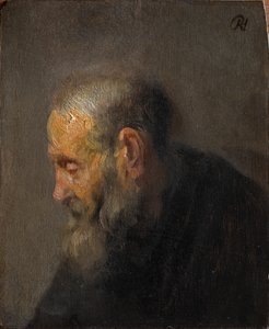Studie van een oude man in profiel, ca. 1630