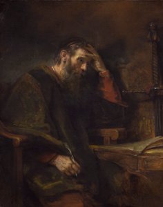 De Apostel Paulus, c.1657 door Rembrandt van Rijn