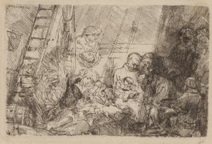 De Besnijdenis in de Stal door Rembrandt van Rijn