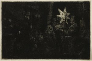 De Ster van de Koningen: Een Nachtstuk, c.1651 door Rembrandt Harmensz. van Rijn