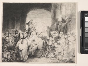 De triomf van Mordecai door Rembrandt Harmensz. van Rijn