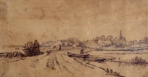 Gezicht op Sloten, ca. 1650