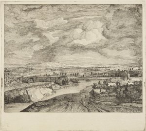 ‘---- Onweer’ naar Rembrandt door Rembrandt van Rijn