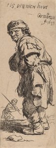 Een Boer die Roept: het is vinnig koud, 1634 door Rembrandt van Rijn