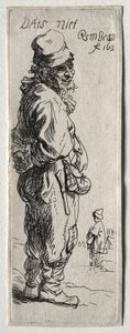 Een boer die antwoordt: "dat is niets" door Rembrandt van Rijn