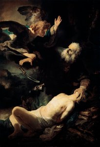 Abraham offert Isaak, 1635 door Rembrandt van Rijn