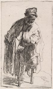 Bedelaar met een houten been, ca. 1630 door Rembrandt van Rijn