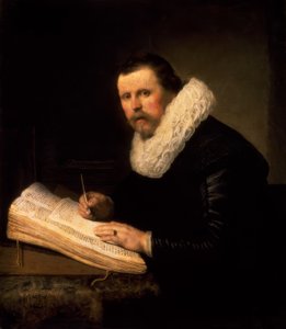 Portret van een Geleerde door Rembrandt van Rijn