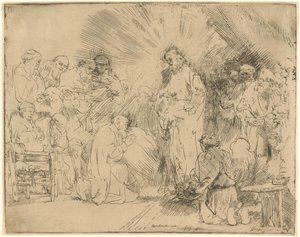 De verschijning van Christus aan de apostelen door Rembrandt van Rijn