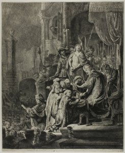 Christus voor Pilatus: Grote plaat