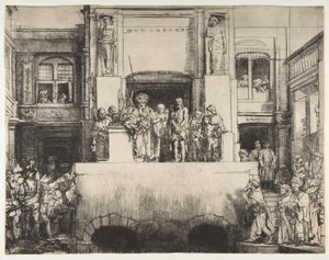 Christus gepresenteerd aan het volk door Rembrandt van Rijn