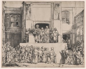 Christus gepresenteerd aan het volk, 1655 door Rembrandt van Rijn