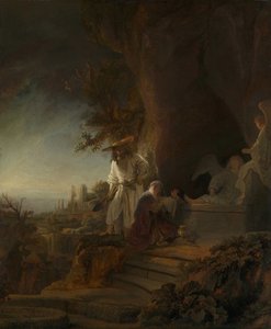 Christus verschijnt aan Maria Magdalena Noli me tangere, 1638 door Rembrandt van Rijn