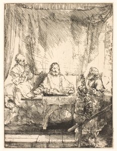 Christus in Emmaüs: de grotere plaat