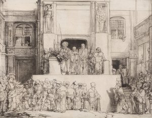 Christus aan het volk voorgesteld door Rembrandt van Rijn