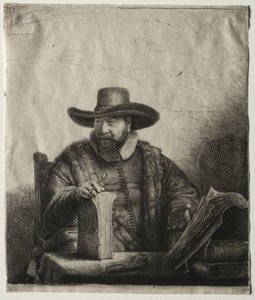 Cornelis Claesz Anslo, Doopsgezinde Predikant door Rembrandt van Rijn