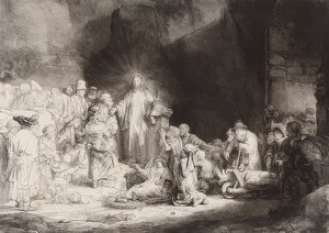 Het Honderdguldenblad door Rembrandt van Rijn