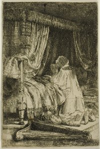 David in Gebed door Rembrandt van Rijn