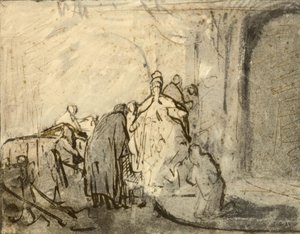 De berouwvolle Judas door Rembrandt van Rijn