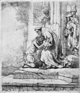 De terugkeer van de verloren zoon door Rembrandt van Rijn