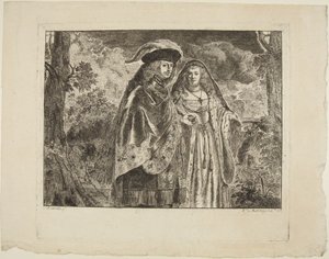 De man met de witte veer door Rembrandt van Rijn