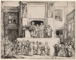 Ecce Homo. Christus gepresenteerd aan het volk, 1655 door Rembrandt van Rijn