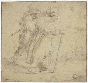 Bejaard Boerenkoppel door Rembrandt van Rijn