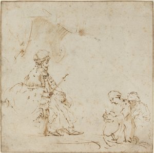 Esther voor Ahasveros door Rembrandt van Rijn