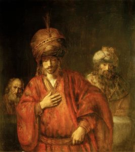 Haman in ongenade door Rembrandt van Rijn