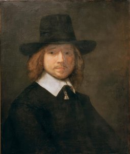 Portret van een heer door Rembrandt van Rijn