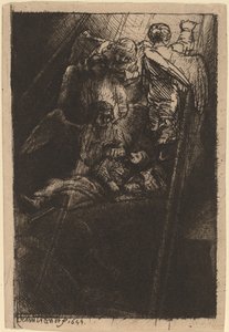 Jacobs Ladder door Rembrandt van Rijn