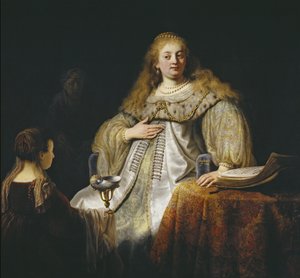 Judith op het banket van Holofernes, 1634 door Rembrandt van Rijn