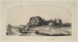 Landschap met een Hooischuur en een Kudde Schapen, 1652