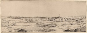 Landschap met Uitzicht op Haarlem (Het Goudwegersveld)