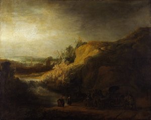 Landschap met de doop van de eunuch