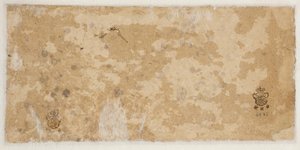 Een eenvoudig geschetste gevel of graanhelm door Rembrandt van Rijn