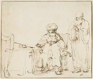 Nathan vermaant David door Rembrandt van Rijn
