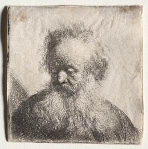 Oude Man met een Stromende Baard: Buste