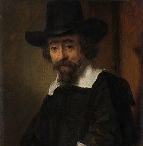 Portret van Dr. Ephraïm Bueno door Rembrandt van Rijn