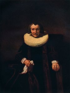 Portret van Margaretha de Geer, vrouw van Jacob Trip, c1661 door Rembrandt van Rijn